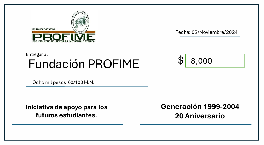 Cheque Generación 1999-2004